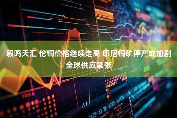 毅鸣天汇 伦铜价格继续走高 印尼铜矿停产或加剧全球供应紧张